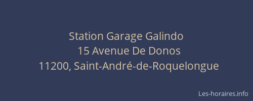 Station Garage Galindo