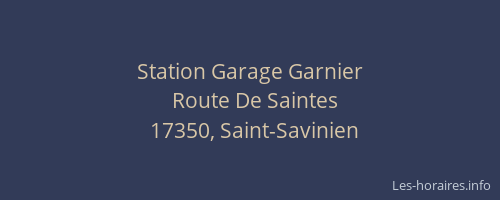 Station Garage Garnier