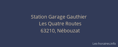 Station Garage Gauthier