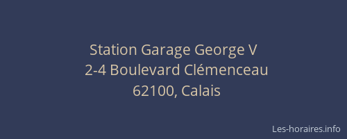 Station Garage George V