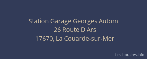 Station Garage Georges Autom
