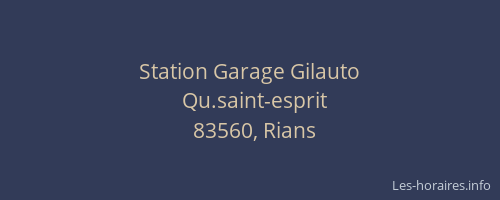 Station Garage Gilauto