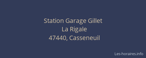 Station Garage Gillet