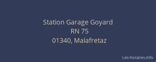 Station Garage Goyard