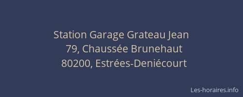 Station Garage Grateau Jean