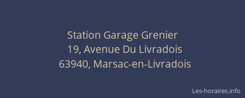 Station Garage Grenier