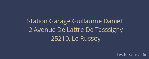 Station Garage Guillaume Daniel