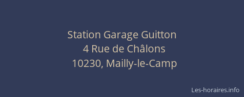 Station Garage Guitton