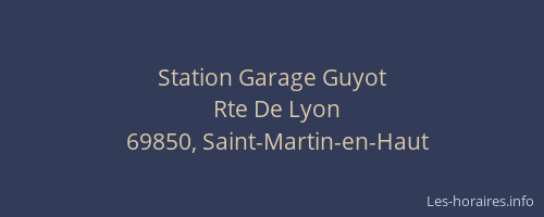 Station Garage Guyot