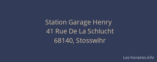 Station Garage Henry