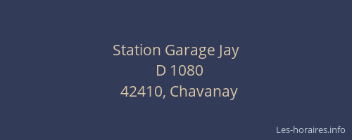 Station Garage Jay