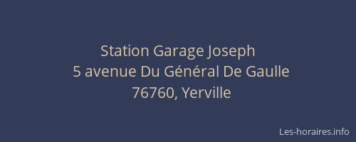 Station Garage Joseph