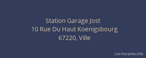 Station Garage Jost