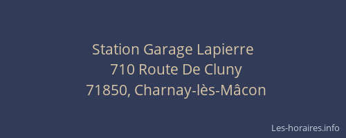 Station Garage Lapierre