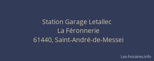 Station Garage Letallec