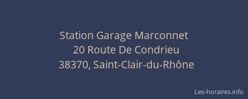 Station Garage Marconnet