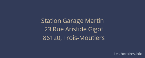 Station Garage Martin