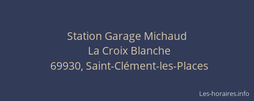 Station Garage Michaud