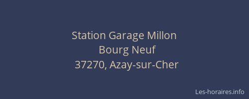 Station Garage Millon