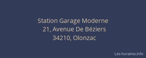 Station Garage Moderne