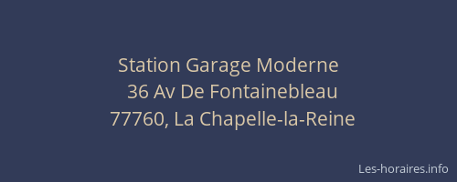Station Garage Moderne