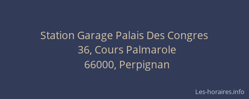 Station Garage Palais Des Congres