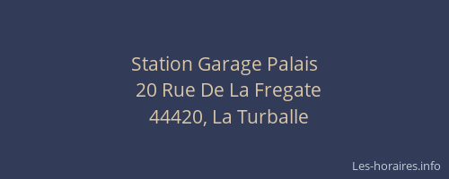 Station Garage Palais