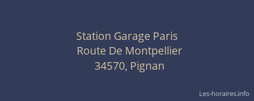 Station Garage Paris