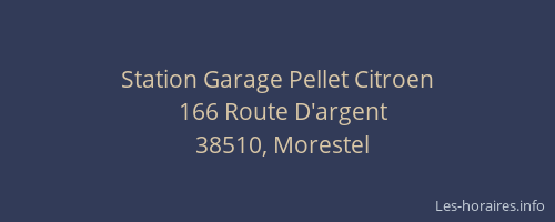 Station Garage Pellet Citroen