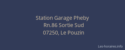 Station Garage Pheby