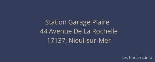 Station Garage Plaire