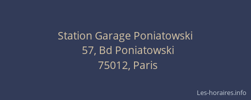 Station Garage Poniatowski