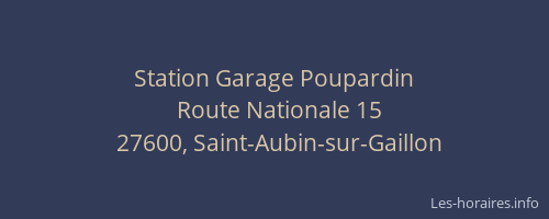 Station Garage Poupardin