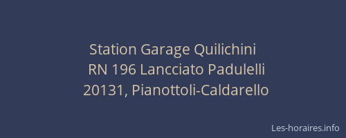 Station Garage Quilichini
