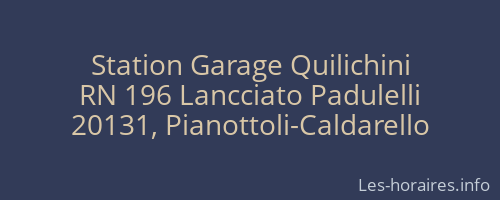 Station Garage Quilichini