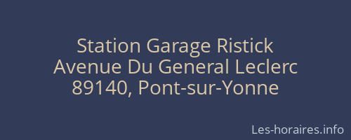 Station Garage Ristick