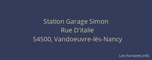 Station Garage Simon