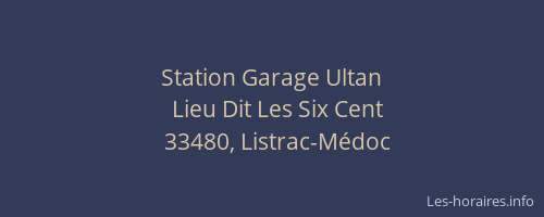 Station Garage Ultan