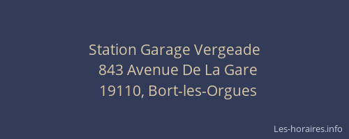 Station Garage Vergeade
