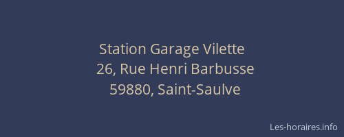 Station Garage Vilette