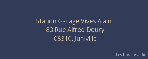 Station Garage Vives Alain