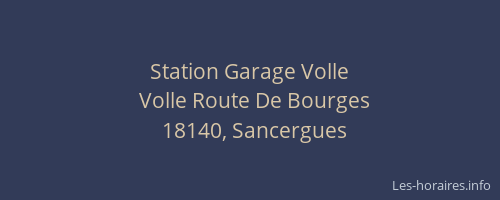 Station Garage Volle