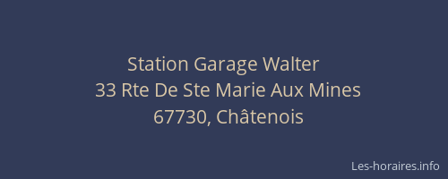 Station Garage Walter
