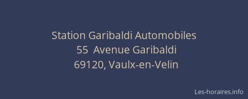 Station Garibaldi Automobiles