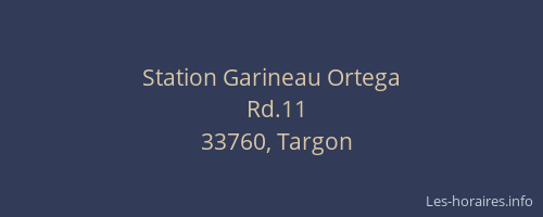 Station Garineau Ortega