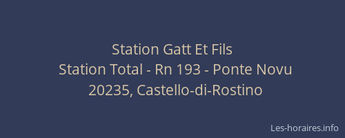 Station Gatt Et Fils