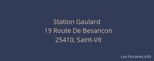 Station Gaulard