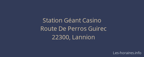 Station Géant Casino
