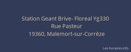 Station Geant Brive- Floreal Yg330