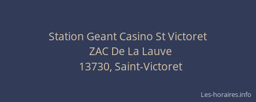 Station Geant Casino St Victoret